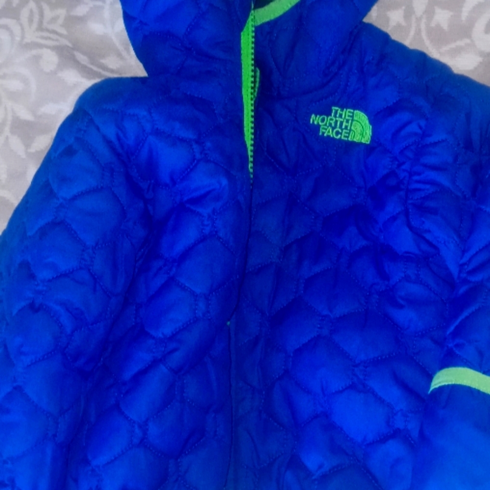 Toddler boy Reversible Warm Winter Puff Coat